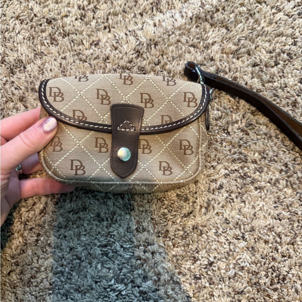 Dooney & Bourke Brown Monogram Wristlet